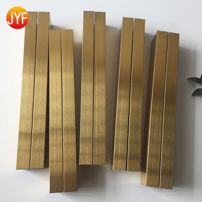 Z0027 JINYIFAN Factory Stainless Steel Stucco Stick On Straight Edge Tile Trim Corner