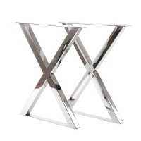 Factory price hotel design stainless steel table leg metal table legs